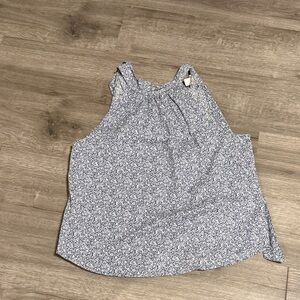 J. Crew Blue Floral Blouse